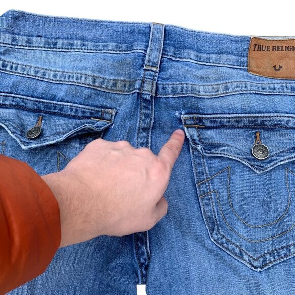 True Religion Jeans Size 33 RICKY Blue - Picture 9 of 11